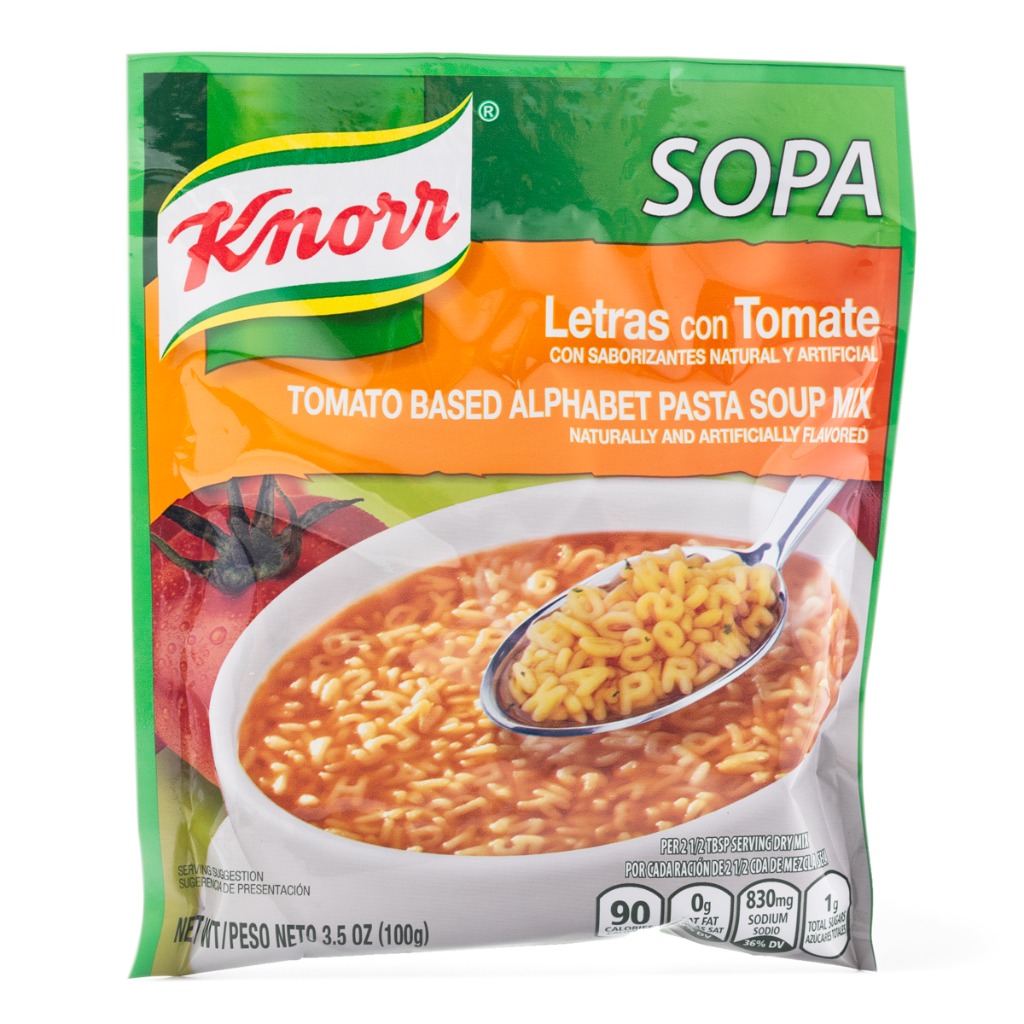 Knorr Tomato Based Alphabet Pasta Soup Mix 3.5 oz