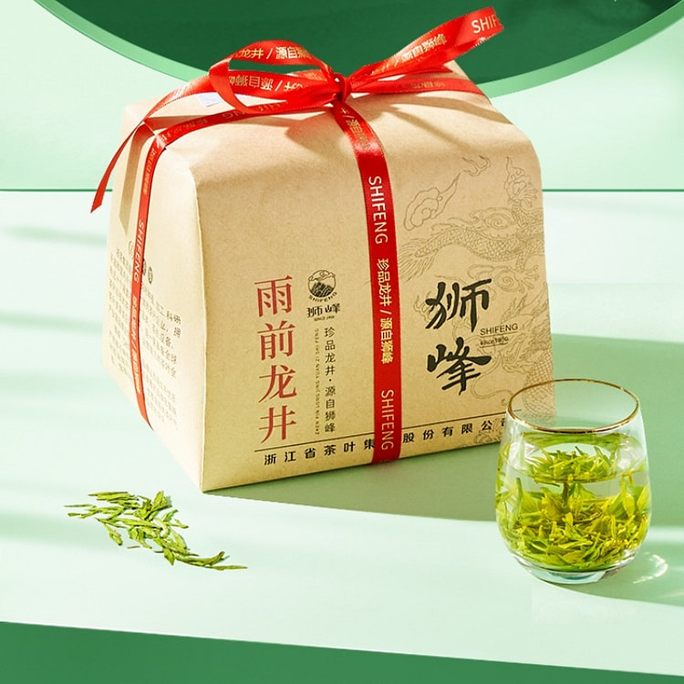 狮峰牌 2024年新茶上市绿茶雨前龙井茶叶250g杭州正宗春茶散装龙井