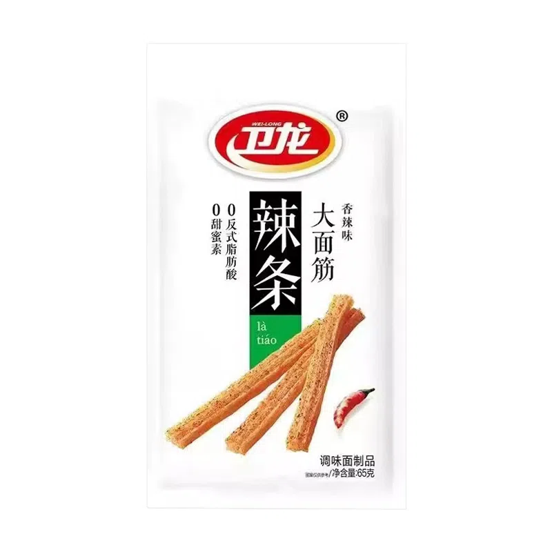 Weilong Large Gluten Spicy Strips 65g*2 bag 130 g