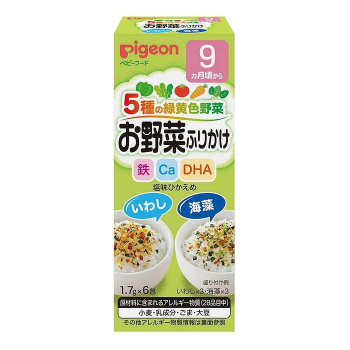 Pigeon Baby Sardine Kelp Seasoning 1.7gx6 1 each