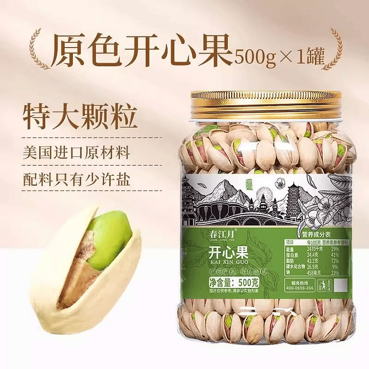 春江月原味开心果果仁坚果500g 500 克
