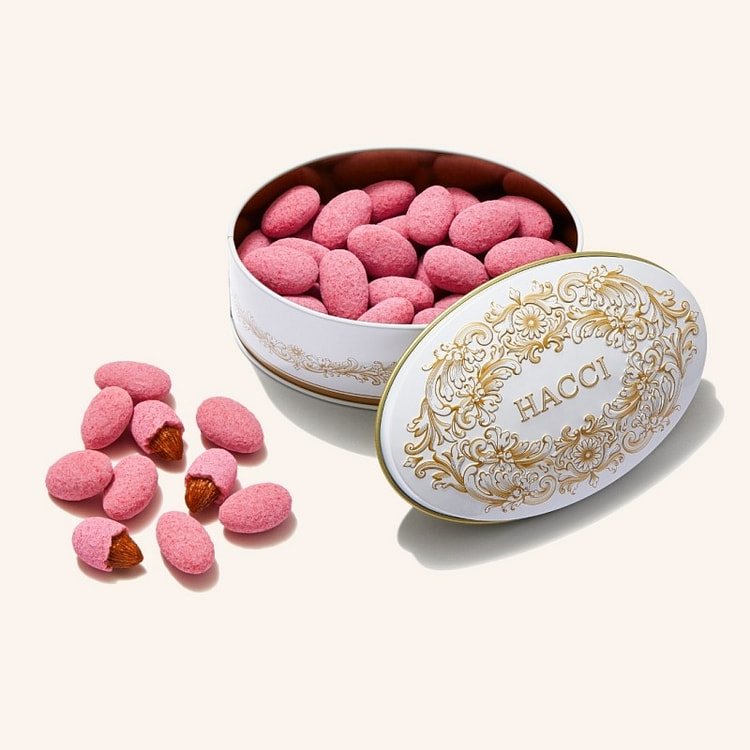 HACCI Raspberry Almond Chocolate Tin 90g