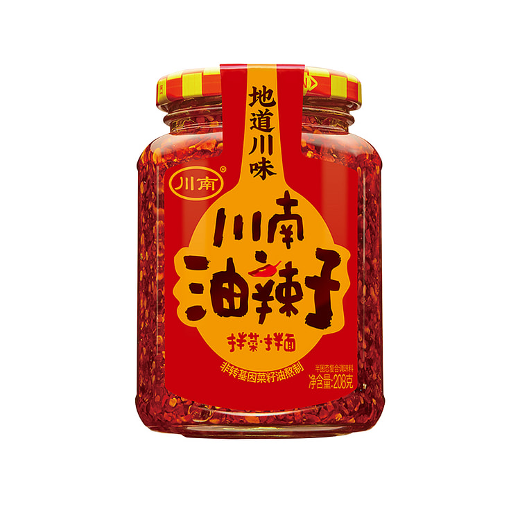川南油辣子蘸料辣椒酱208g*1瓶 208 克