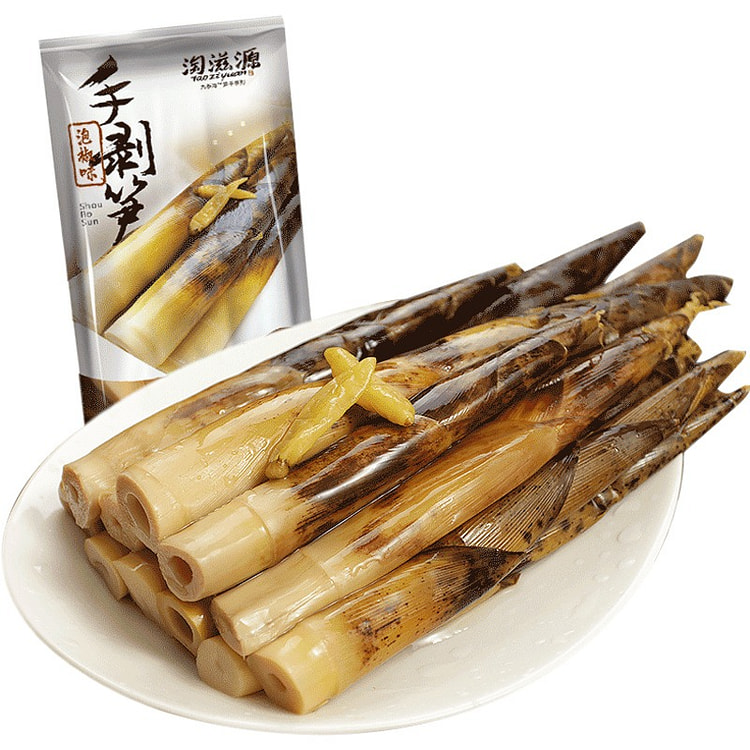 淘滋源手剥笋泡椒味230g休闲零食新鲜即食脆竹笋尖