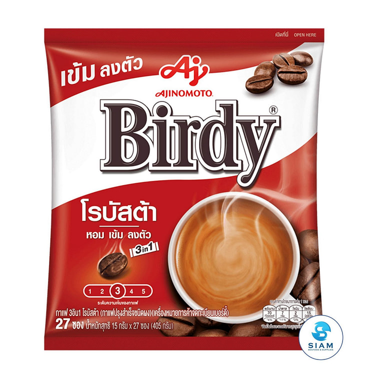 Birdy Instant Coffee 3in1 Robusta (27-Packet)
