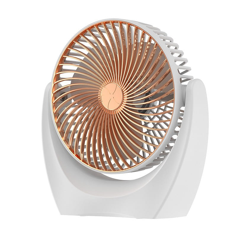 New Desktop Small Fan Mini Portable Charging Usb Home Dormitory Black gold 1 each