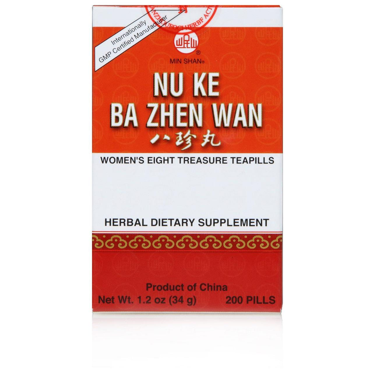 Women’s Eight Treasure Teapills Nu Ke Ba Zhen Wan 1 each