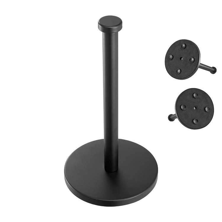 Paper Towel Holder Weighted Base Black 1 count