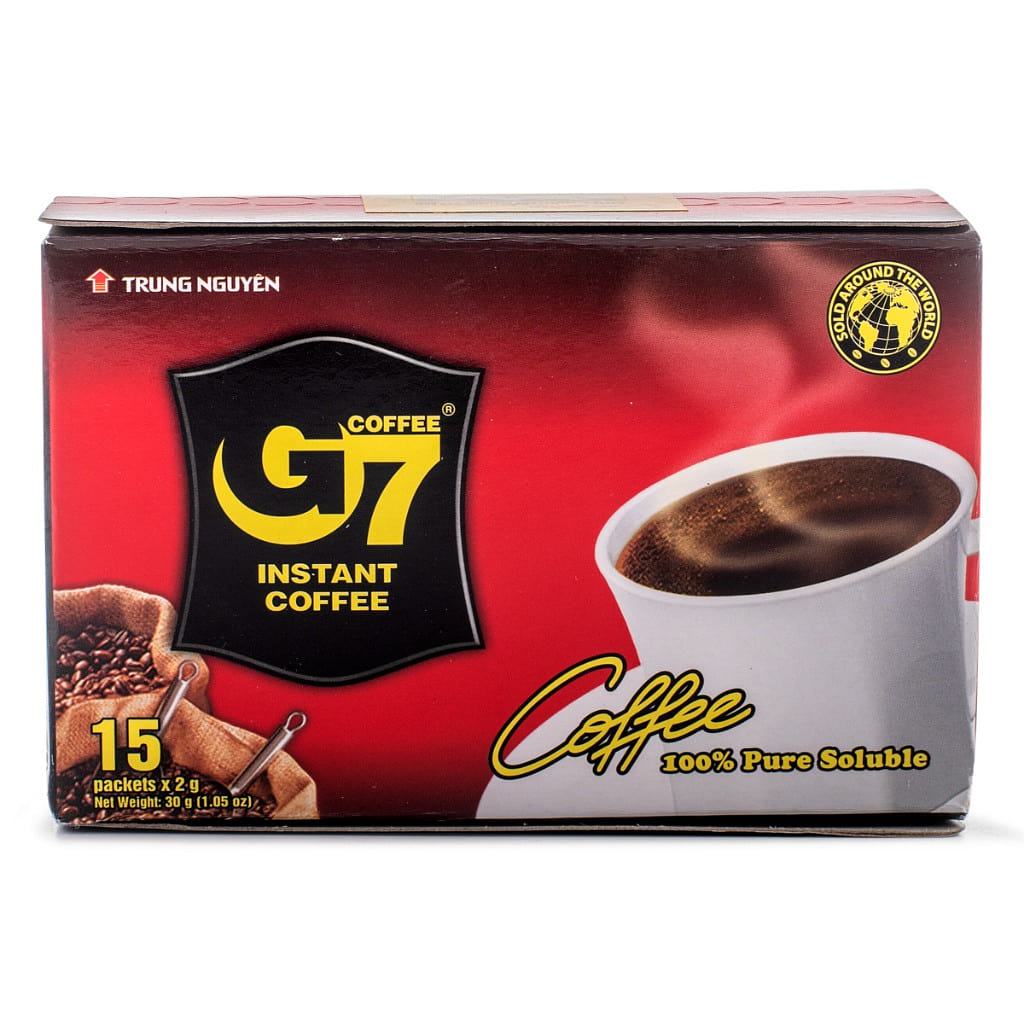 G7 Pure Black Instant Coffee 15 packs 30 g