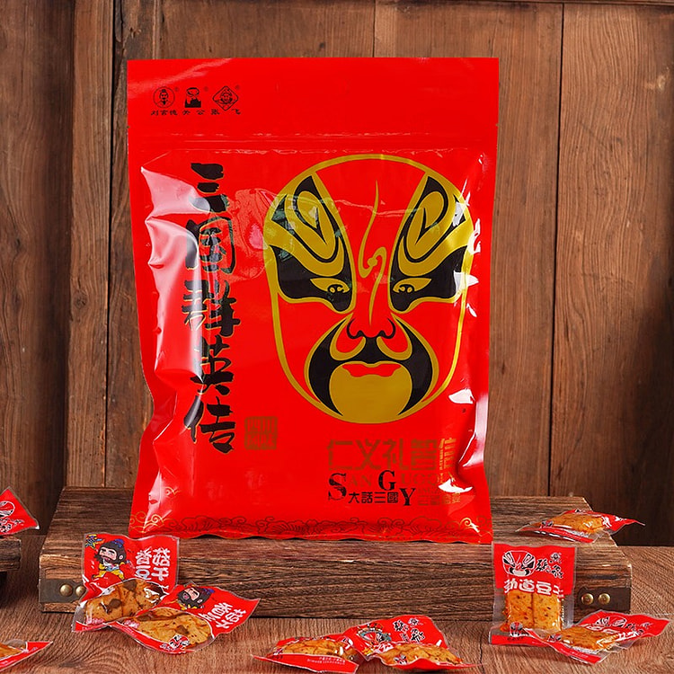 张飞卤汁劲道香菇鸿运当头量版500g 四川特产豆干辣条休闲零食礼包