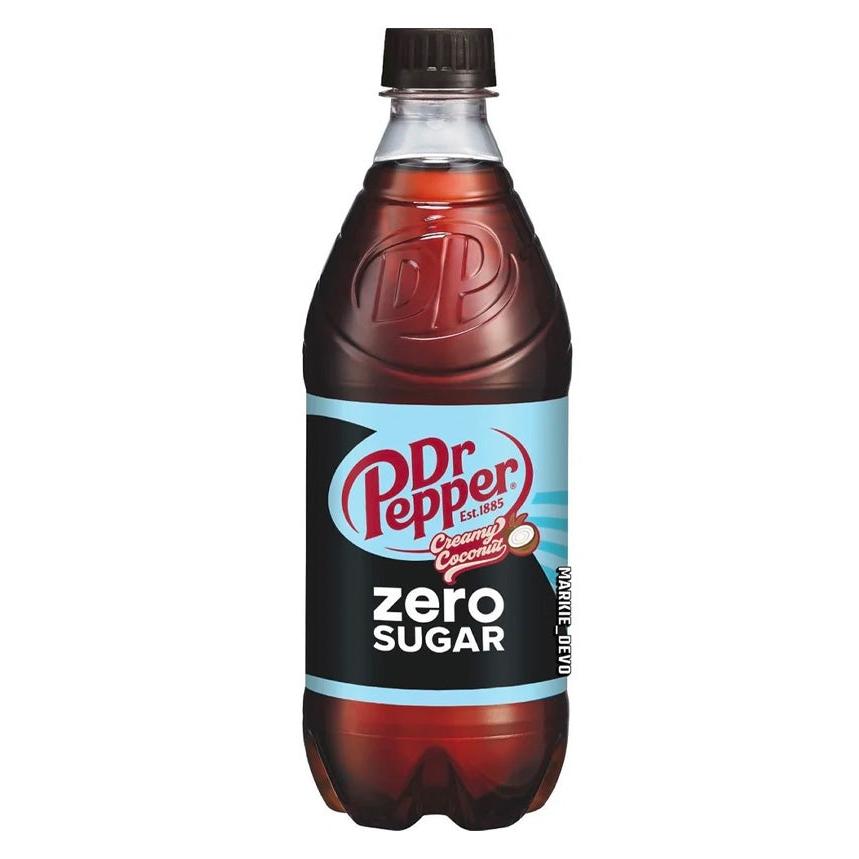 Dr Pepper Creamy Coconut Zero Sugar 20 oz Bottle 1 each