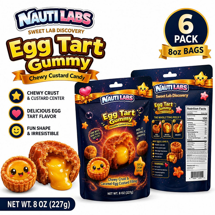 Nauti Labs Egg Tart Caramel Candy 8oz 6pk 1 each