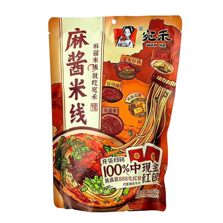 Wanhe Rice Noodles with Sesame Sauce 263 g