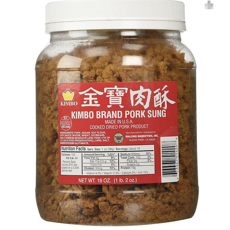 510克 台湾KIMBO金宝 肉酥 营养高蛋白佐餐