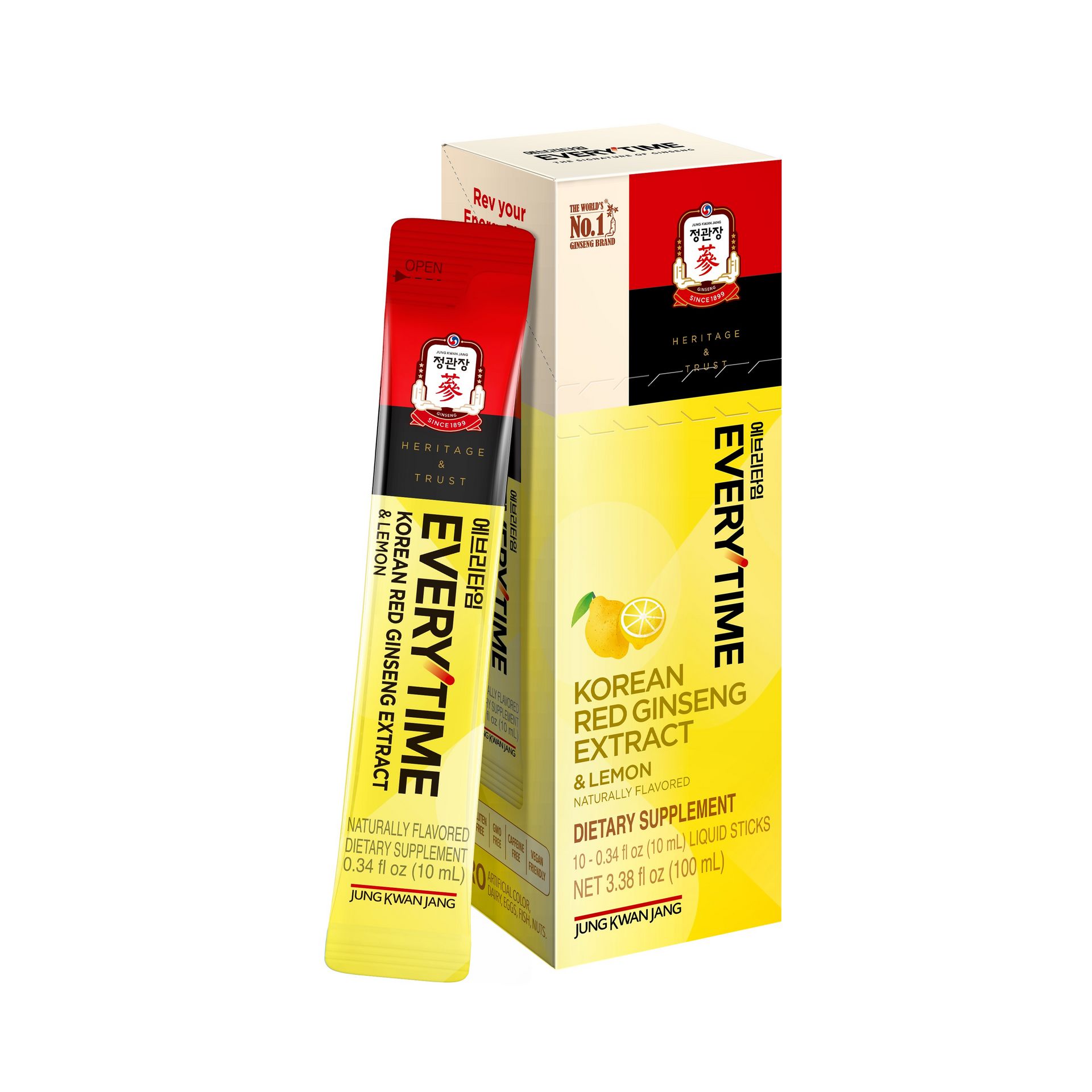 Everytime Lemon Korean Red Ginseng 3.38 fl.oz