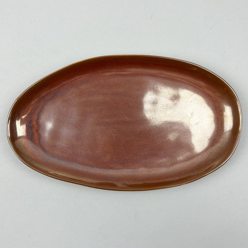 OSARA New York Tsuya Renga Oval Sushi Plate, 11.5 wide 1 each