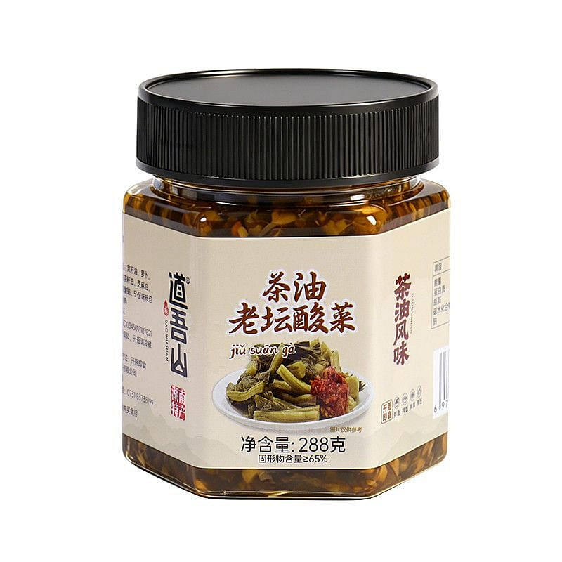 Tea oil old jar pickled cabbage side dish 288 g