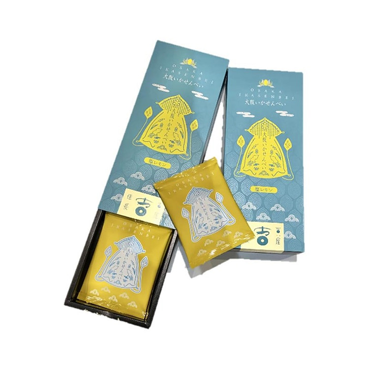 Squid Rice Crackers 10 pcs Salt Lemon Flavor