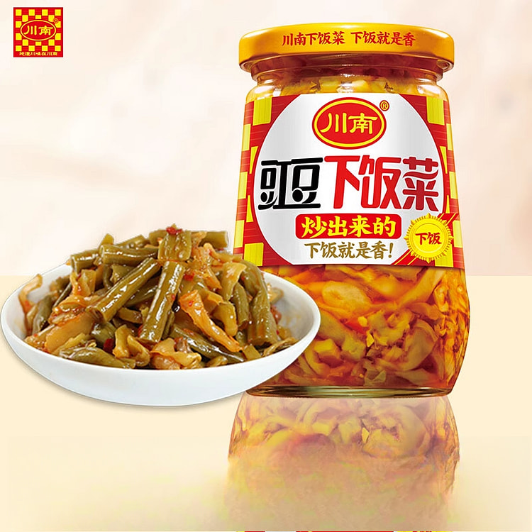 川南豇豆下饭菜瓶装四川红油酸豆角335g*1瓶