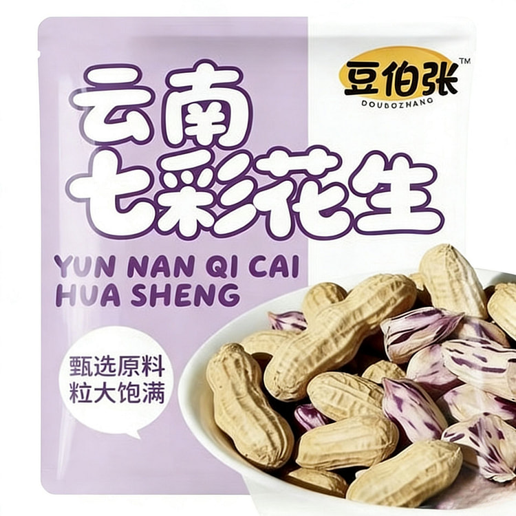 豆伯张七彩咸干花生米100g 1 包