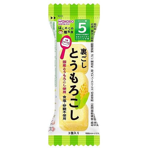 Wakodo First Baby Food Strained Corn 3 pcs