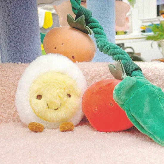 【Pawwaii】Cute Catnip Plush Toy With Bell – Egg 1 each