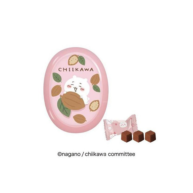 Chiikawa Cacao Pink Tin Chocolate Gift Box 3pcs