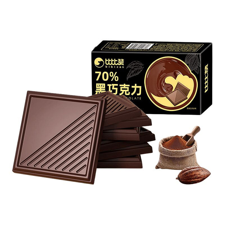 70% dark chocolate Low-fat snacks 80 g