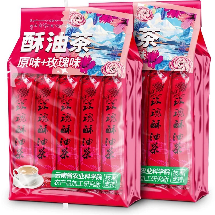 农科院酥油茶 传统藏式速溶奶茶 玫瑰+原味