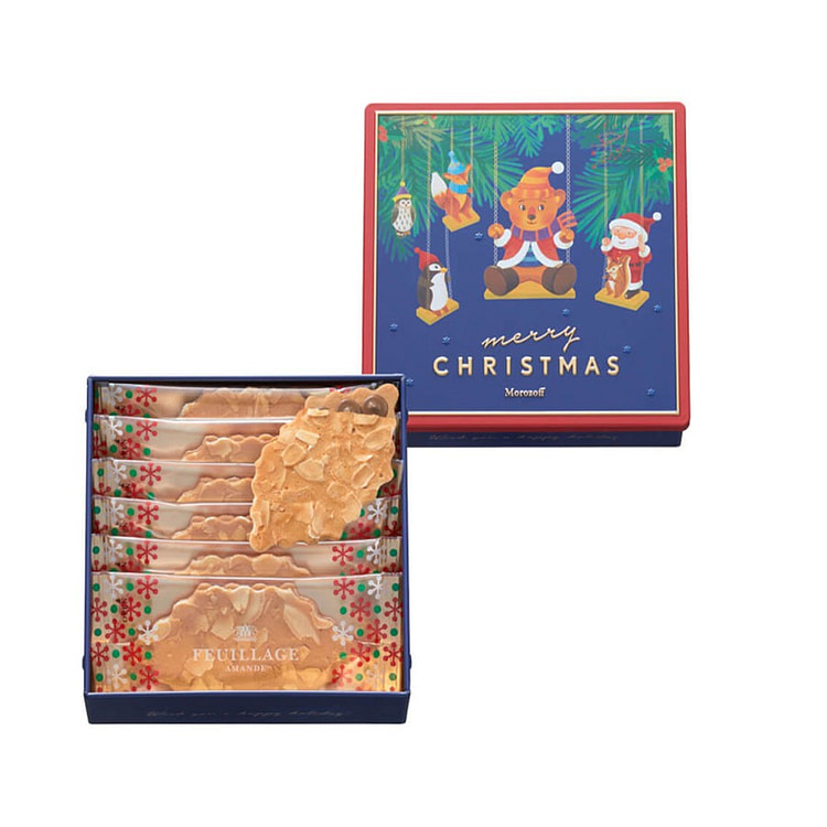 日本 Morozof摩洛索夫 圣诞限定 酥脆饼6入 1 盒