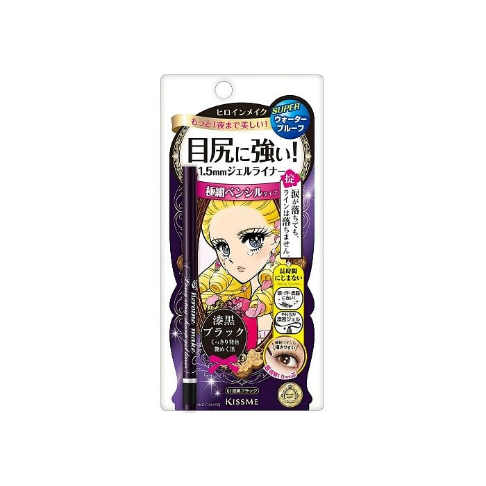 Kiss Me 花漾美姬 一笔耀眼极细眼线胶笔 (01黑色) 0.07g