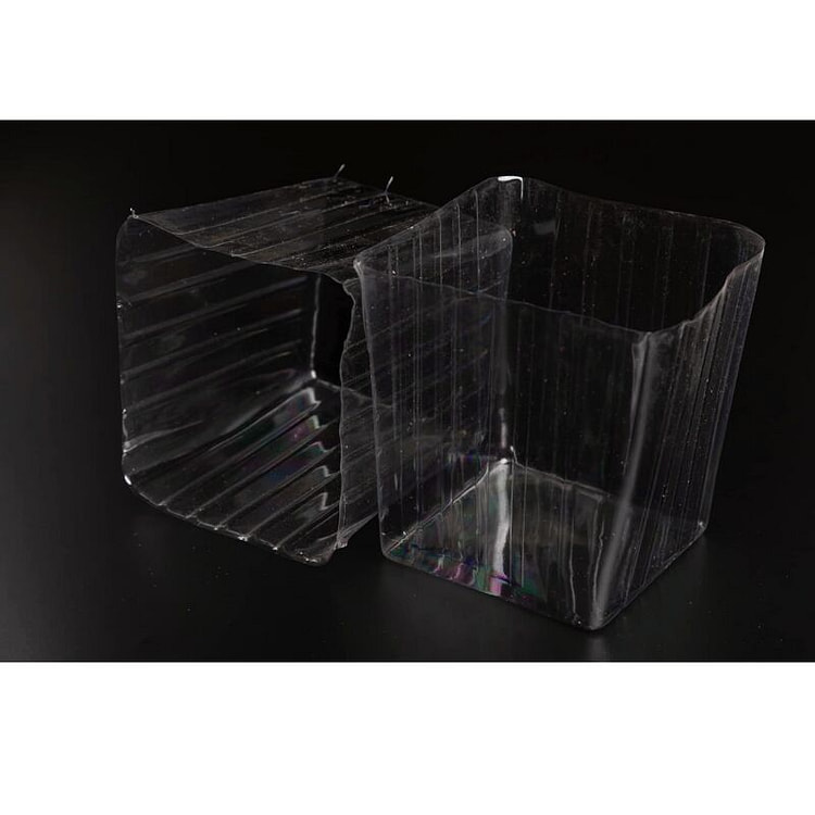 适用于6英寸方形盒子的塑料内衬（5 x 5.75） 12 个