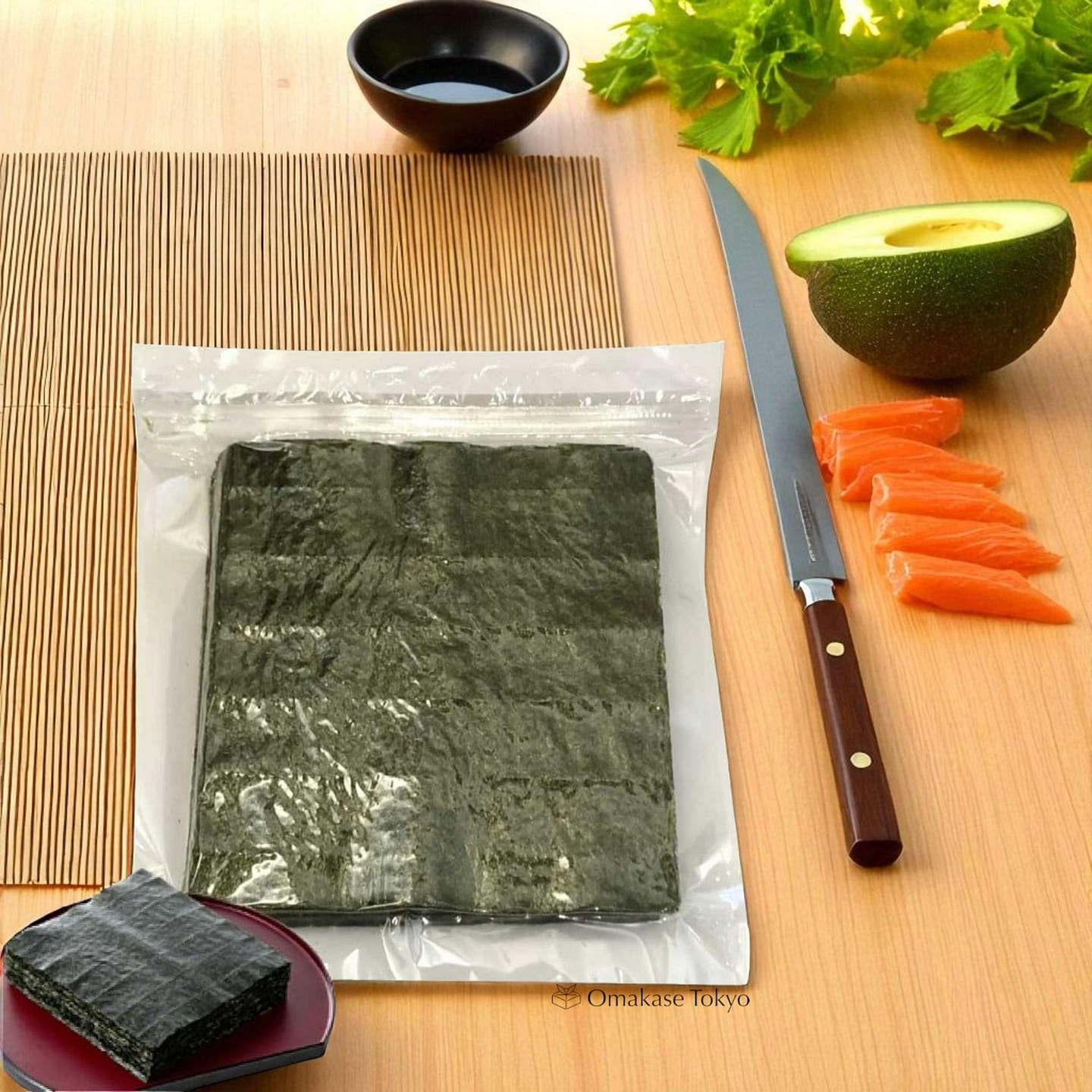 Nori Full-Size Roasted Seaweed Bulk 50 Sheets 200 グラム