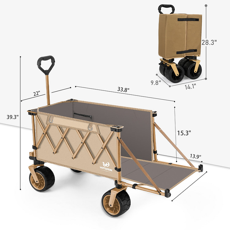 Moko Collapsible Wagon Khaki-Including Accessories 1 count