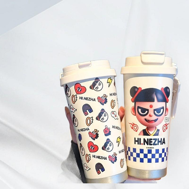 哪吒传奇咖啡杯2025新款咖啡杯大容量杯500ml