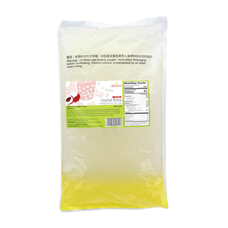 Bossen Crystal Boba - Lychee (4.4 lbs)