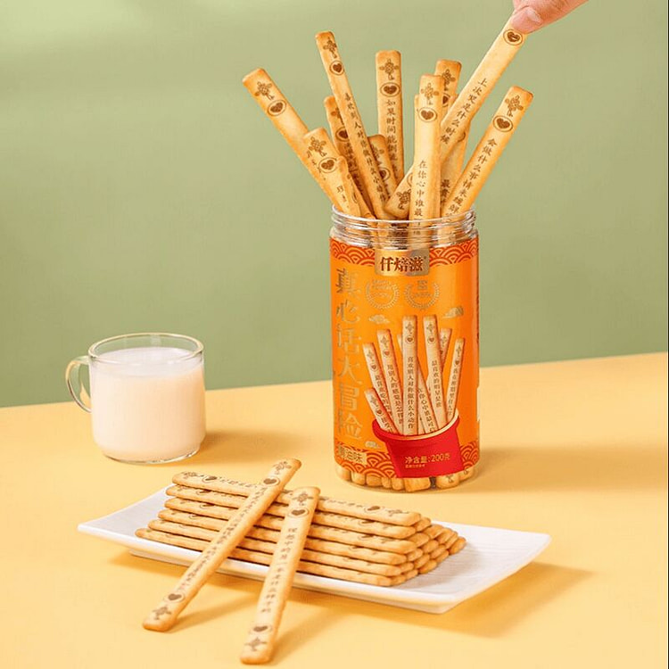 真心话大冒险饼干蛋白棒抽签饼干 200 克