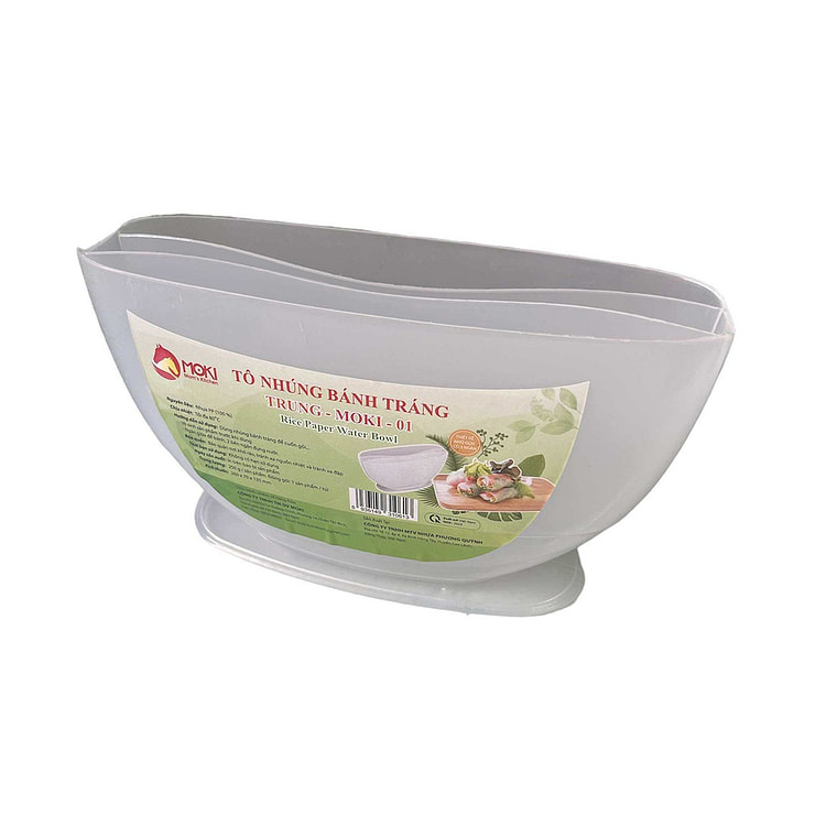 3-Compartment Rice Paper Dipping Bowl
