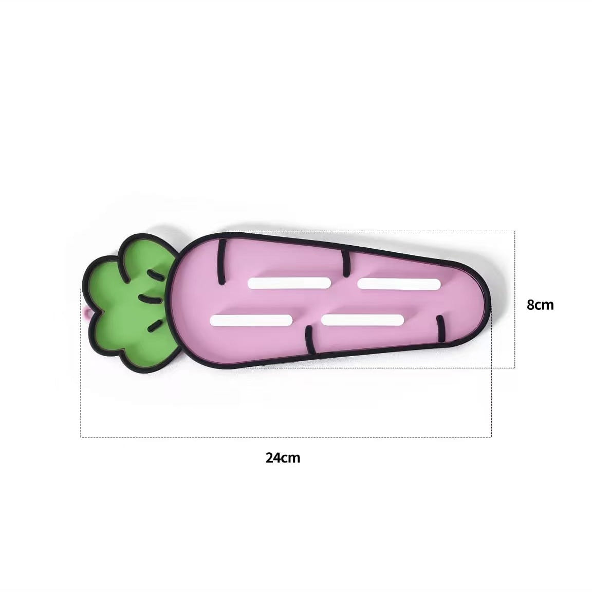Carrot-shaped Lid Mat Pink 1 count