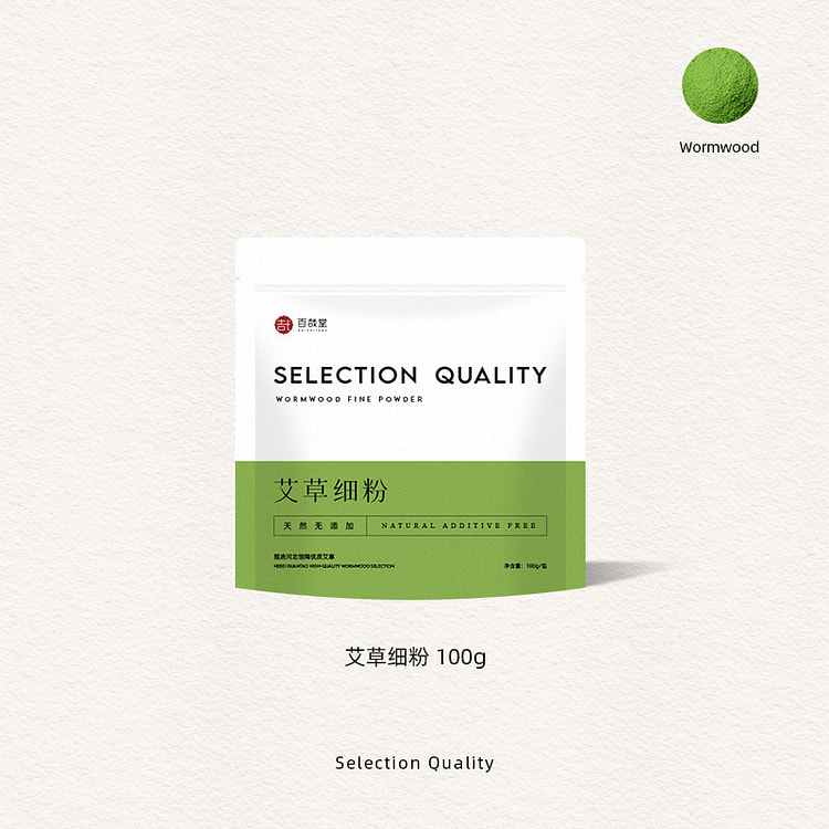 百哉堂纯艾草细粉100g*1罐 100 克