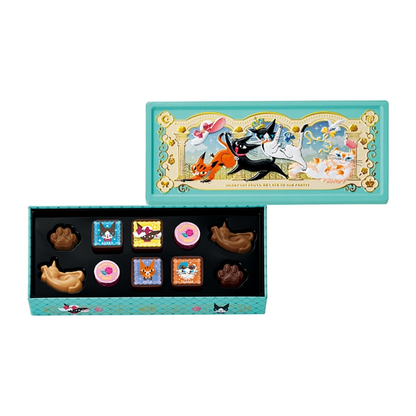 Angeju E 情人节猫咪巧克力 10块 1 盒