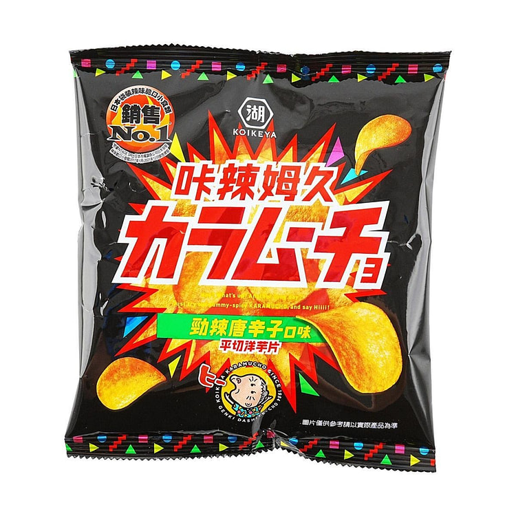 湖池屋 咔辣姆久 平切洋芋片  劲辣唐辛子味