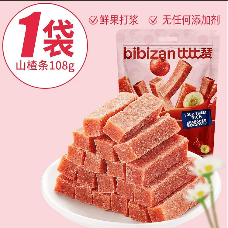 Internet-famous snack hawthorn strips 108g*1 bag 108 g