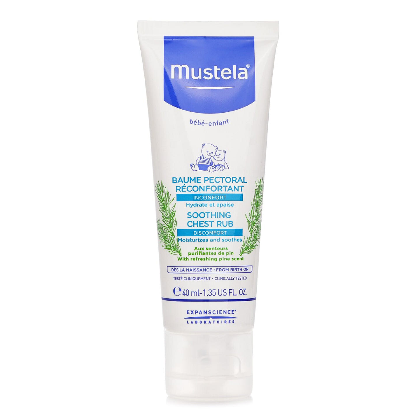 Mustela Soothing Chest Rub – Moisturizes & Soo 40 ml