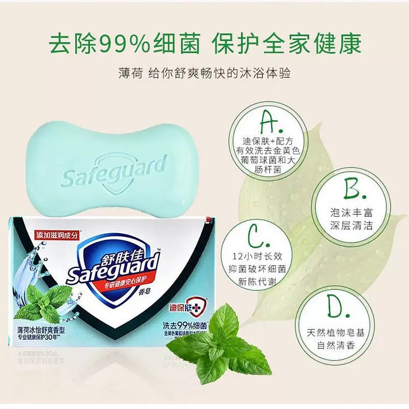 Safeguard peppermint scented soap 100 グラム