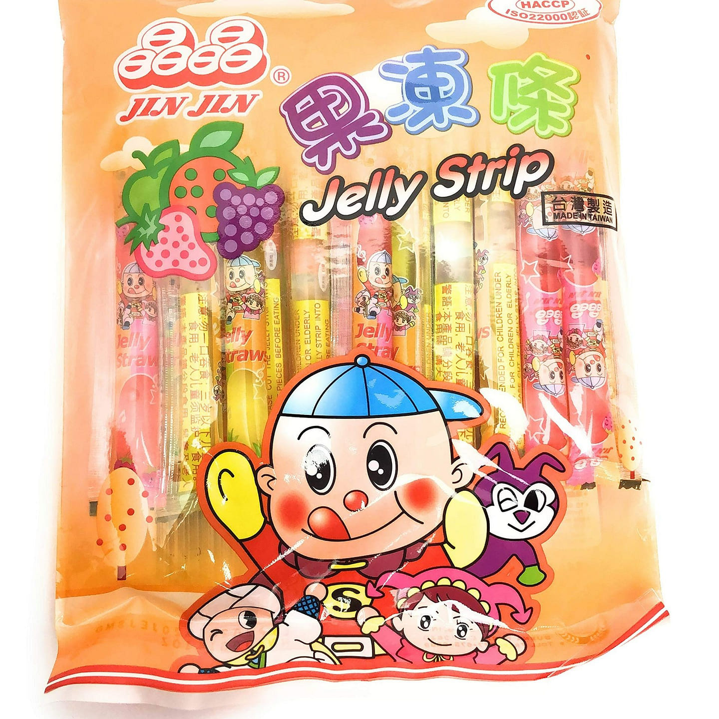 Jin Jin Jelly Strip Jelly Filled Straws 14.1 Oz 1 each