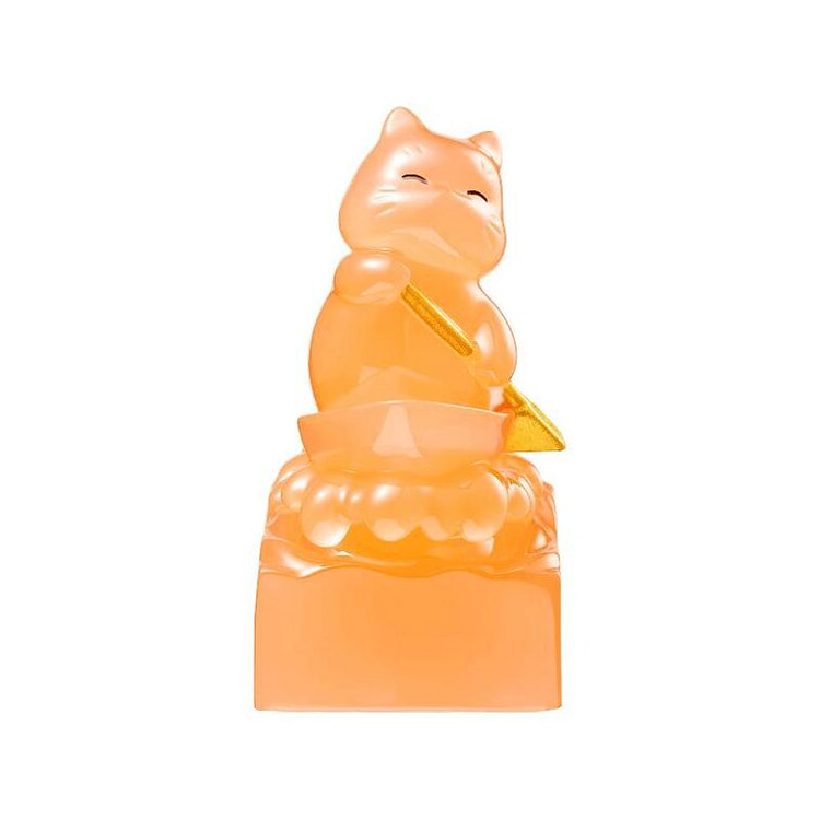 故宫淘宝 宫猫送福印章盖章 百福猫 4.5cm 1 盒