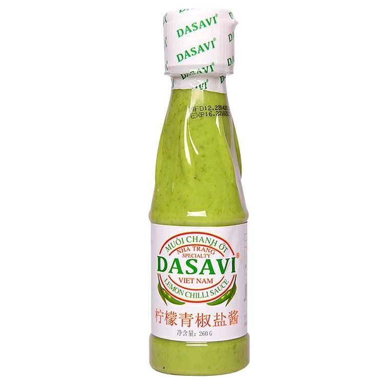 越南DASAVI柠檬青椒盐酱 绿色泰式辣椒调料