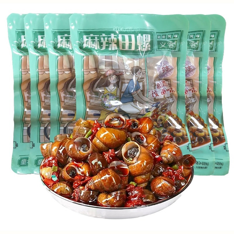 Spicy River Snail Ready-to-Eat Cooked Snack 40g*6 240 g