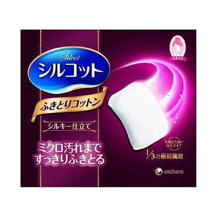 Unicharm Silcot Silk Touch Cotton Wipes 32p 1 count
